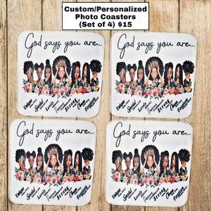 Custom/ Personalized Photo Coasters